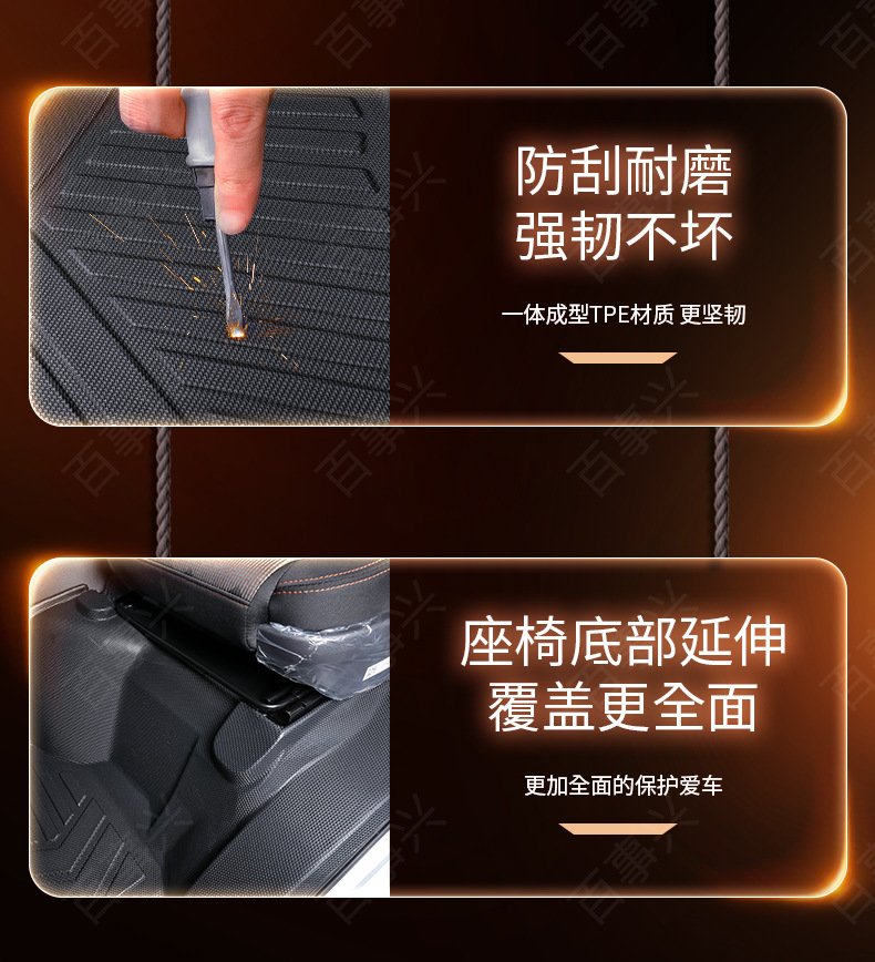 Suitable for Foton Aoling Ctv, Full-Coverage Tpe Floor Mats for Truck Cabs, Complete Set of Modification and Decoration Items