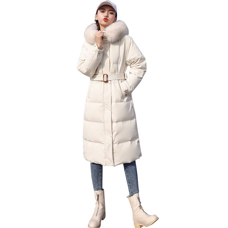 Capa de algodón de invierno transfronteriza 2025, nueva ropa de invierno alargada con capuzas, chaqueta de algodón de moda gruesa y cálida image 5
