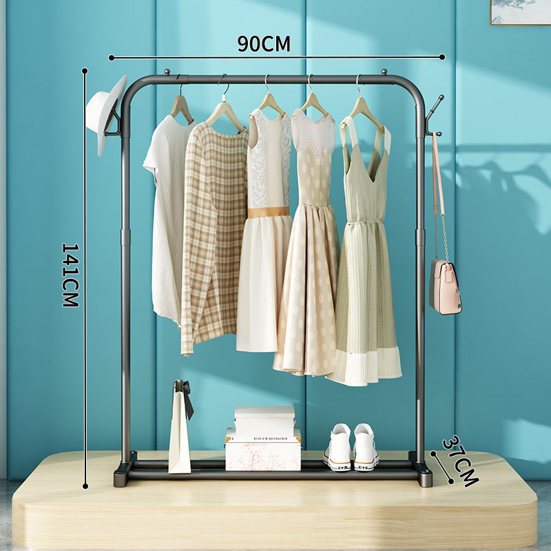 업그레이드된 90cm 블랙 더블 대나무 후크.