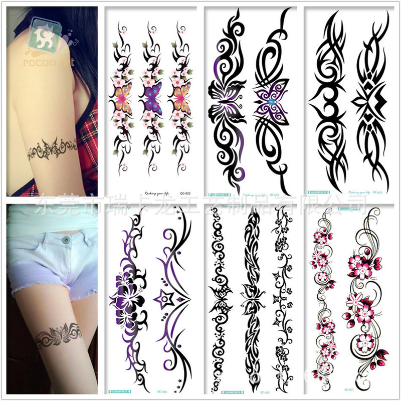Factory Direct Sales Disposable Waterproof Tattoo Stickers Bracelet Succubus Tattoo Stickers Small Fresh Tattoo Stickers Wholesale
