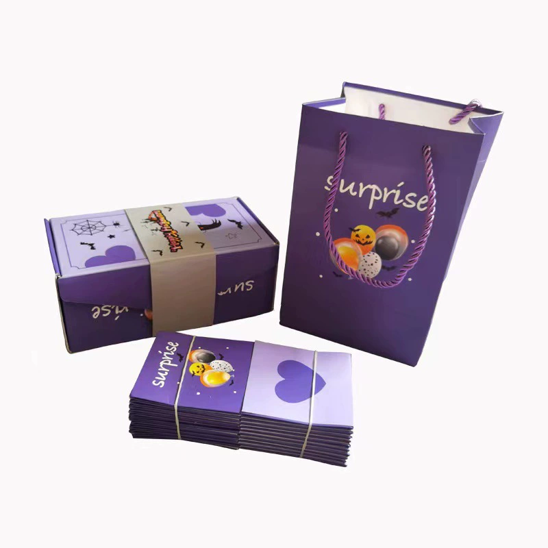 Cross-border Halloween party supplies Hot popping box creative surprise box red envelope bouncing romantic gift box