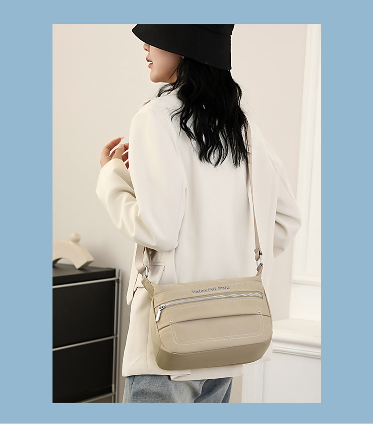 Colorful Fox's new versatile women's single-shoulder bag, large-capacity commuter bag, Korean style trendy and simple crossbody bag undefined