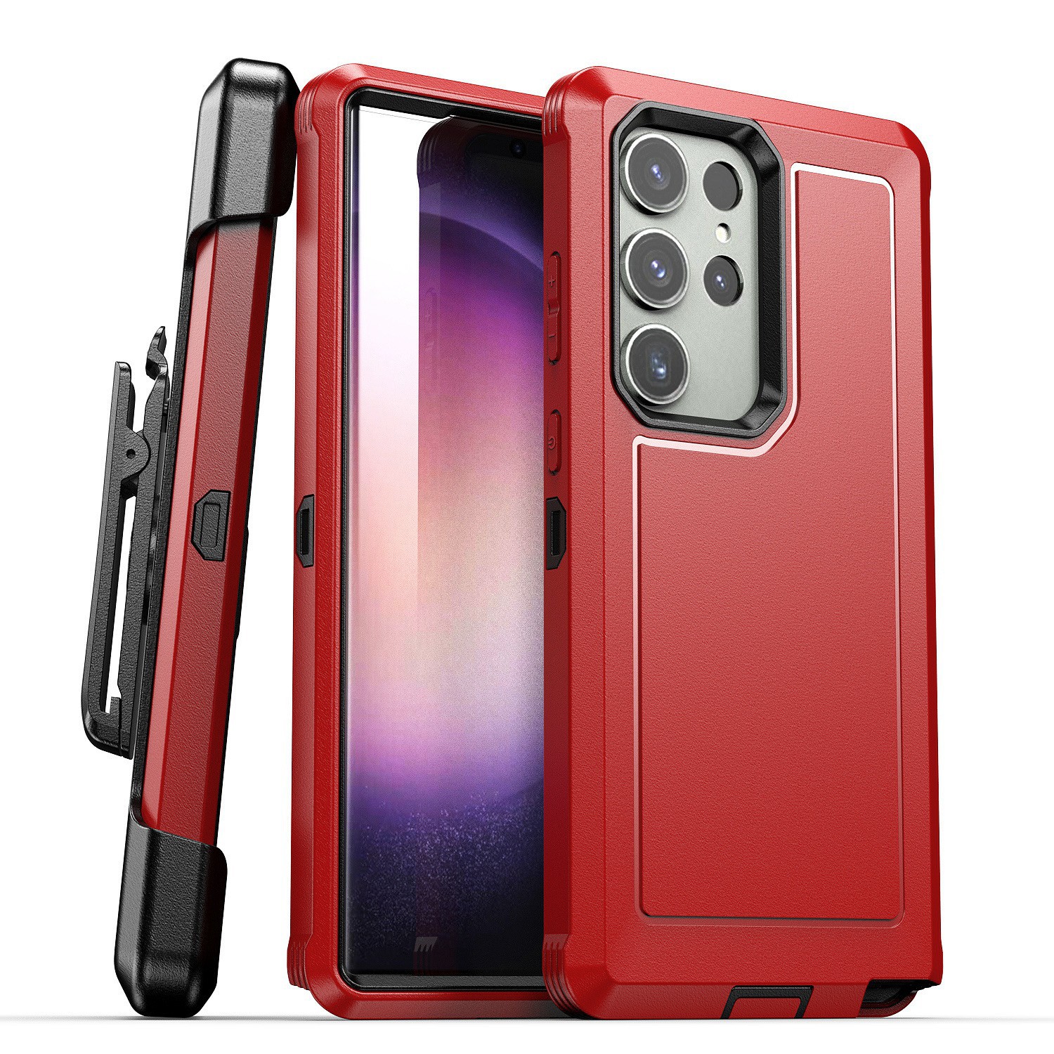 Three proof robot third-generation suitable for Samsung Ultra phone case S23 Pro back clip bracket 2-in-1_voghion.com