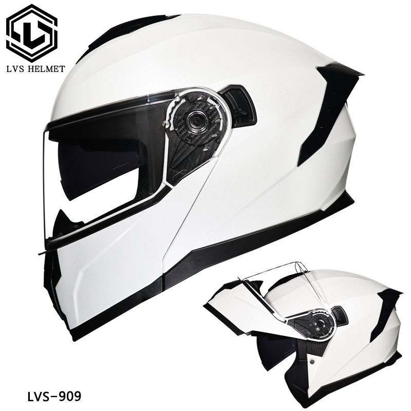LVS3C certificado casco de motocicleta estándar nacional para hombres y mujeres casco de cara a cara casco de locomotora de verano seguridad general de cuatro estaciones