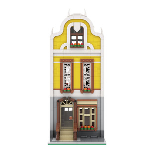 Moc-56778 Christmas Modular Row House Model Building Toy Set 1348 Particle Number