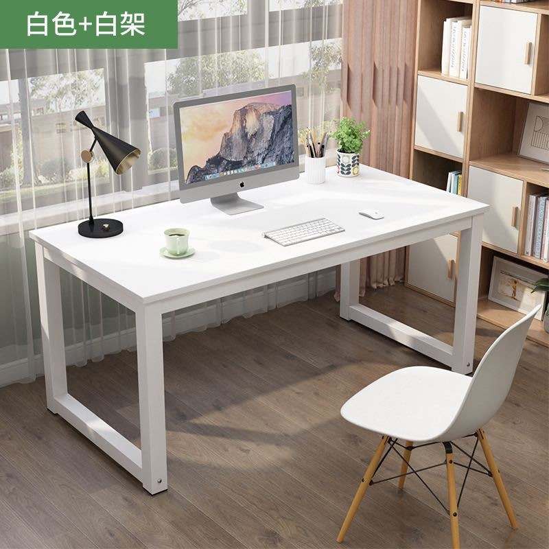 흰색 데스크탑 + 흰색 선반