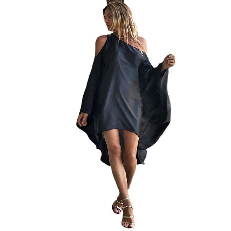 Long Sleeve Sleeve Length Wholesale Women's Streetwear Printing Stripe Lion Leopard Daily Collarless Long Sleeve Swing Dress