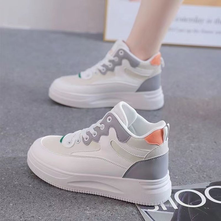 Γυναικεία παπούτσια τένις Δερμάτινα παπούτσια Αθλητικά παπούτσια Διχτυωτό συνθετικό με απορρόφηση κραδασμών Αναπνεύσιμο εύκολο στο καθάρισμα Υποδήματα_voghion.com