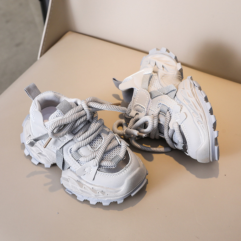 Sneakers bambina scarpe da ginnastica alla moda lacci morbide_voghion.com