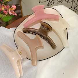 一字夹抓夹盘发发夹后脑勺头发夹子头饰弧形发抓鲨鱼夹发卡饰品女