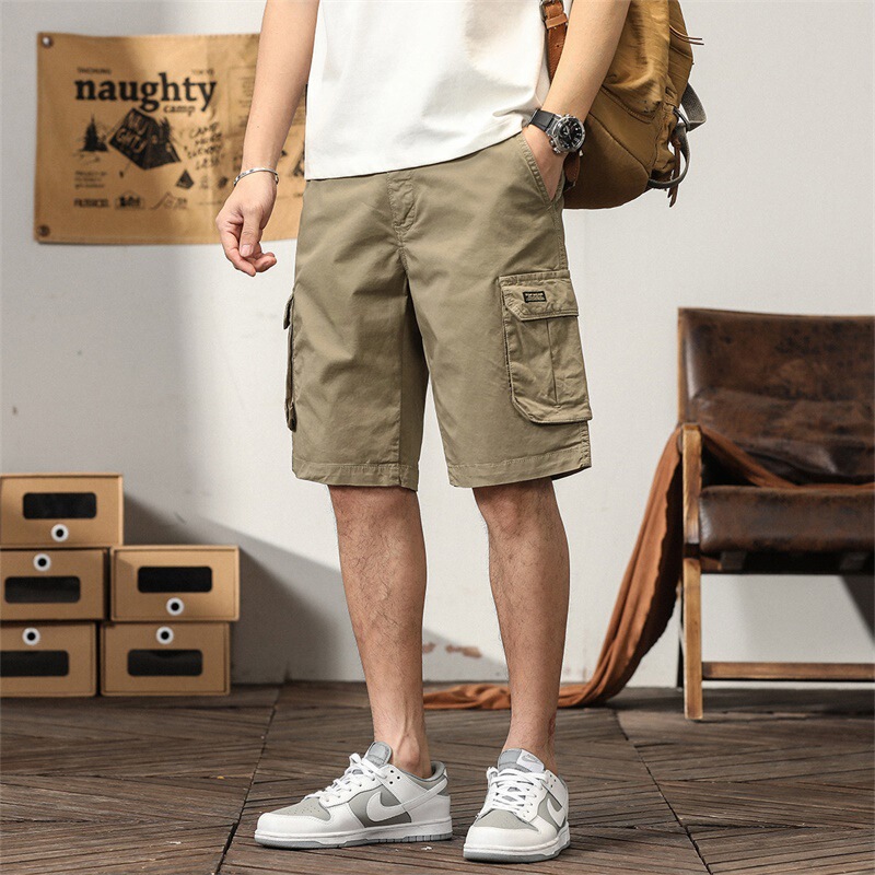 Cross-Border Collaboration Dropshipping Trendy Men's Washed Outdoor Workwear Casual Shorts Men's Washed Workwear Casual Shorts