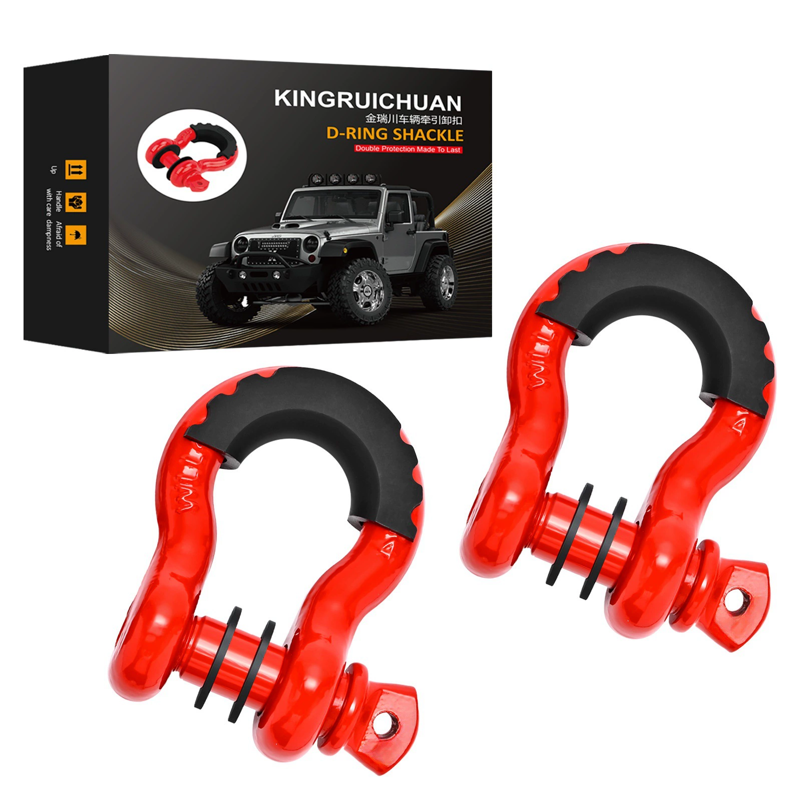 Завод Циндао 4,75 тонны внедорожный буксирный крючок спасательный U-образный американский кованый лук трейлер с оболочкой