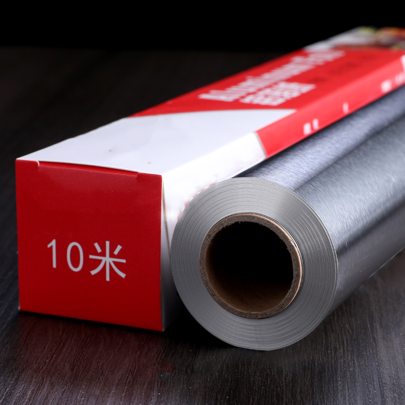 Tin foil boxed household food-grade aluminum foil baking barbecue air fryer special thickened commercial tin foil sheet oil paper