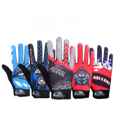 Cycling gloves for men and women, outdoor sports, riding, hiking, mountain biking, sun protection, touch screen, full finger knit gloves