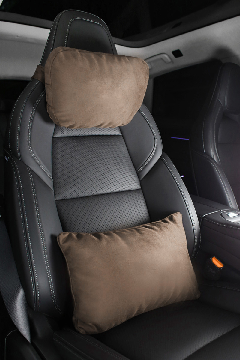 Suitable for extreme krypton double strap sports seat headrest double buckle collar g integrated seat neck pillow Mercedes-Benz S-class lumbar support