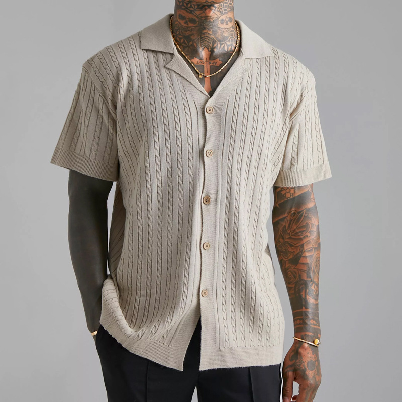 Men's Solid Color Blouse Men's Clothing display picture 2