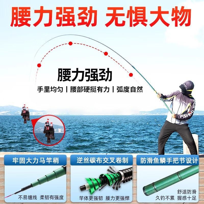 Fishing rod and hand rod set for children, short-section stream rod for beginners, fishing gear for parent-child activities, small rod for kids