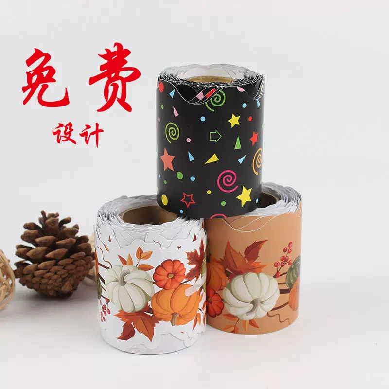 亚马逊节日卡通南瓜装饰黑板公告板波浪纸家居纸制蜂窝纸质折叠