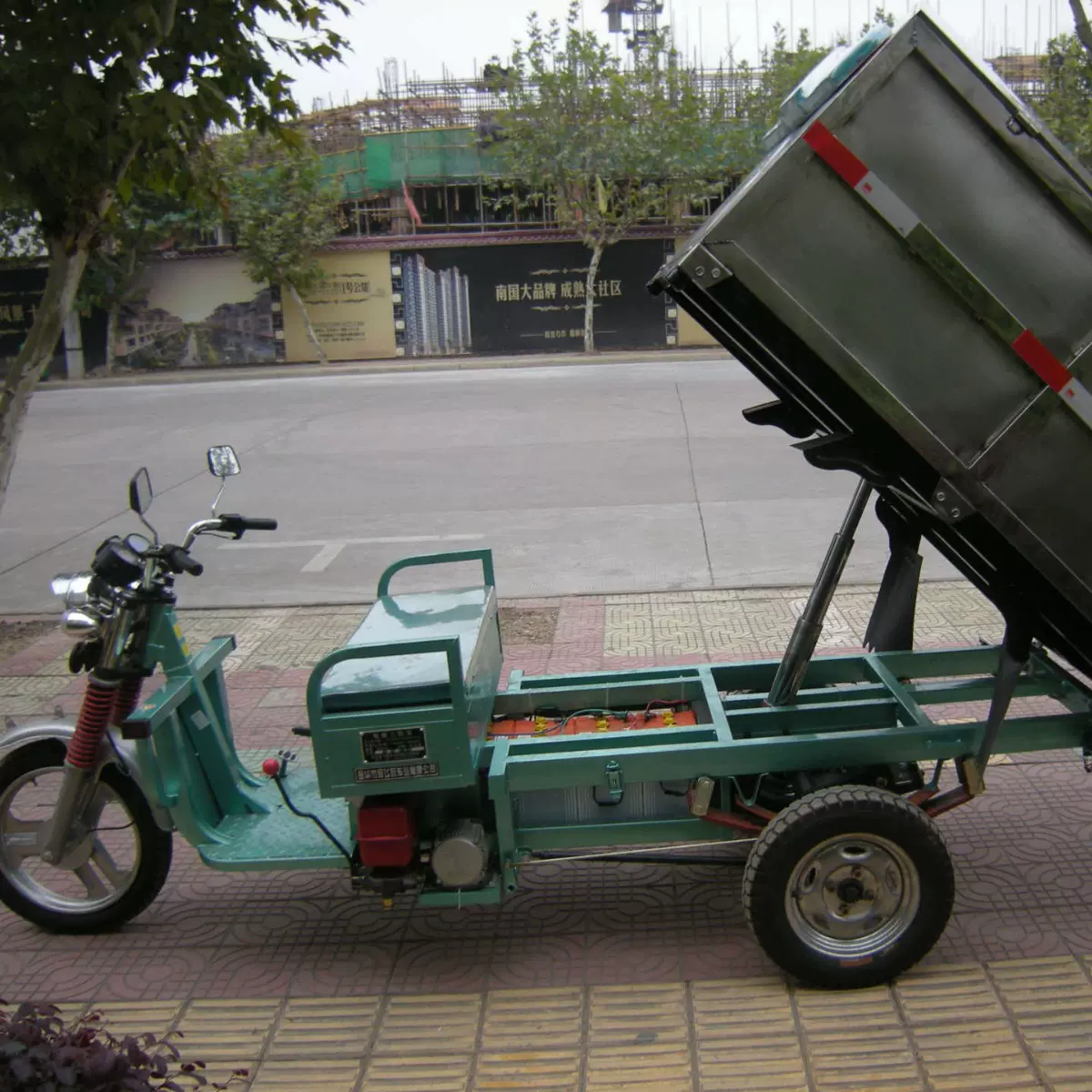 卸式环卫工保洁清运车垃圾收集转运车供应电动三轮垃圾车HW-43 自