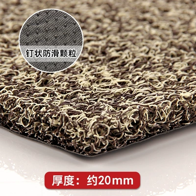 Avtomobil döşəmə paspasları – mat plastic carpet thickened - beige-brown-20-4060cm