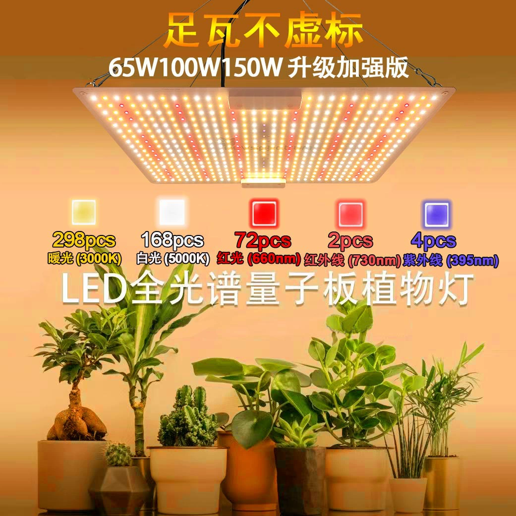 Quantum lamp, plant lamp solar-powered, LED fill light, 1500W, comfortable light spectrum