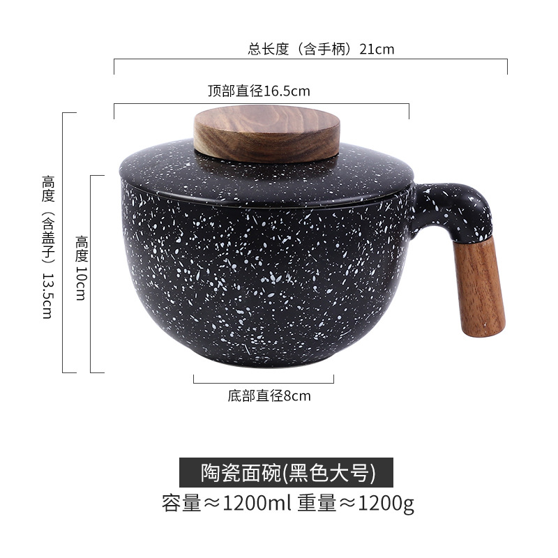 Sopa de cerámica de alto valor ensaladera con tapa de piedra médica hogar creativo al por mayor