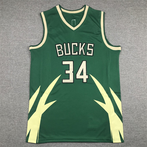 Summer cross-border casual jersey Bucks 0 Lillard 34 Antetokounmpo retro embroidered sports training basketball uniform