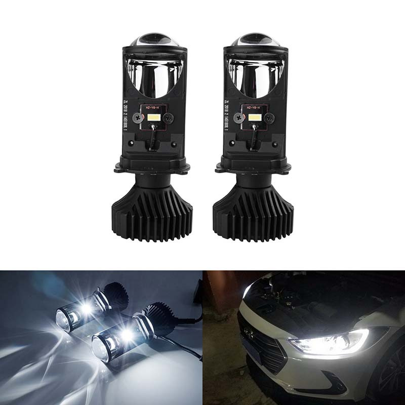 Y7D h4 lens integrated high and low beam suitable for cars and motorcycles, universal LED headlight, super bright and focused