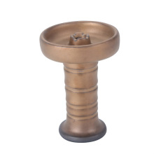 跨境货源阿拉伯水烟配件黑泥烟锅头陶瓷头仿古铁质做旧现货烟碗