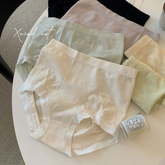 New high-waisted underwear for women, sexy pure cotton crotch, belly-tight, simple large-size triangle new Japanese underwear for women