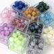 Star Mermaid Ji fine flash resin round beads acrylic loose beads handmade DIY beaded necklace bracelet material accessories