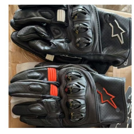 Nuevos guantes de motocicletas guantes de carreras de cuero guantes de motocicletas guantes de carreras de cuero