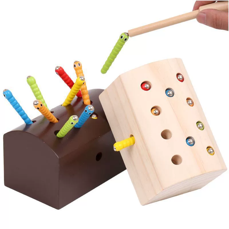 Молодые дети магнитные 1 ловят жуков 2 Рыбалка игрушки ловят насекомых 3 года 4 мальчик ребенок ребенок игра головоломка