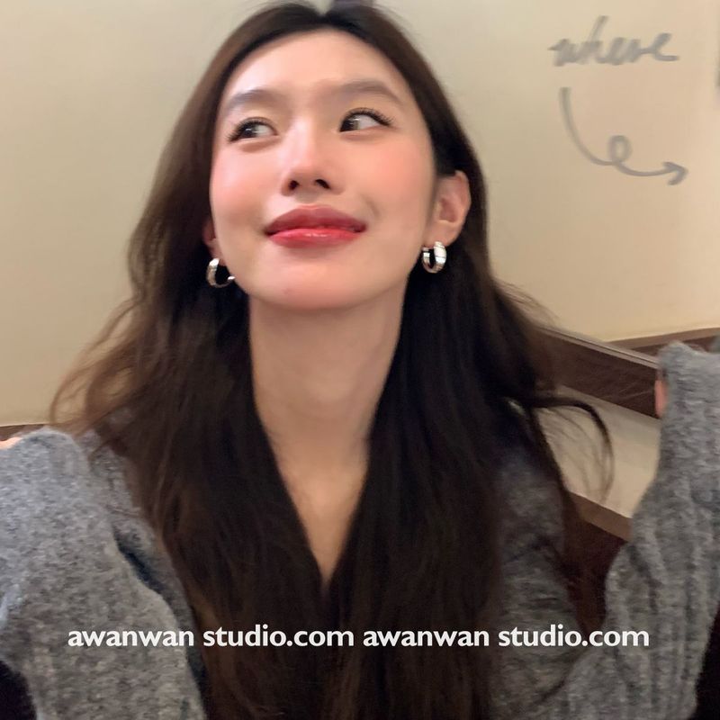 冷淡风银针扭曲素圈耳圈时尚个性百搭耳环小众高级感夸张耳饰批发|undefined