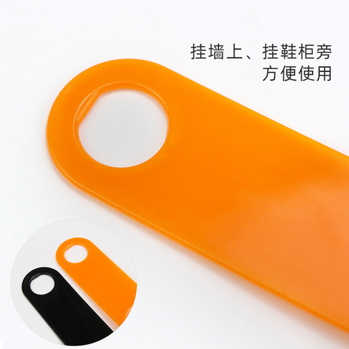 Factory direct sales dropshipping convenient household shoehorn plastic shoehorn shoe handle artifact