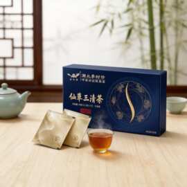 李时珍仙草三清茶本草代用茶凉粉草三七花袋泡养身茶包加工