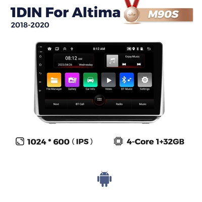 For Nissan Altima 2018-2020 Android large screen central control navigation radio 8+256G (DVD Navigation) - m90s-4-core-132g