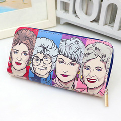 New Fashion Golden Girls The Golden Girls Cross-border American Drama Cartoon Lady Girl Wallet
