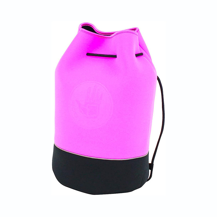 Large Neoprene Drawstring Flap Pocket Pants to Store Clothes, Beach Backpack Bag, Travel Outdoor Backpack Handbag