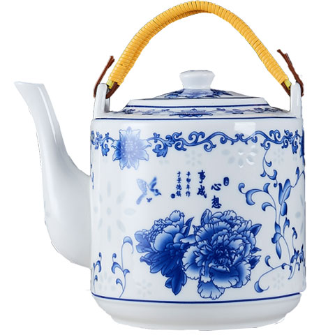 Capacious explosion-proof ceramic teapot for home use