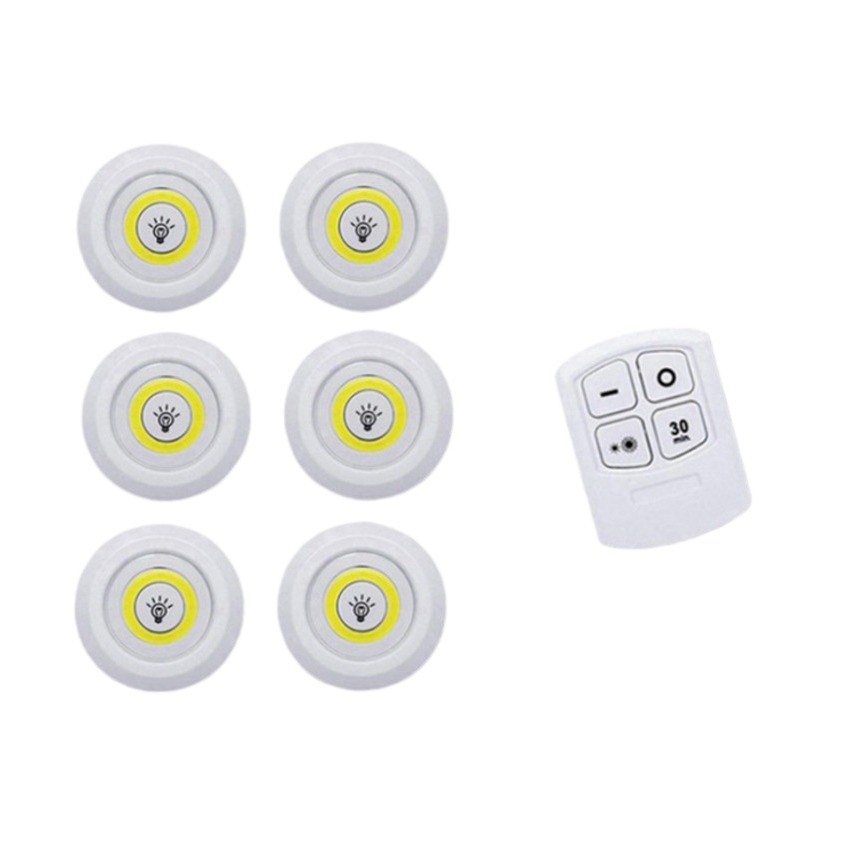 Luz COB inalámbrica con control remoto tipo lámpara de gabinete montada en pared para hogar