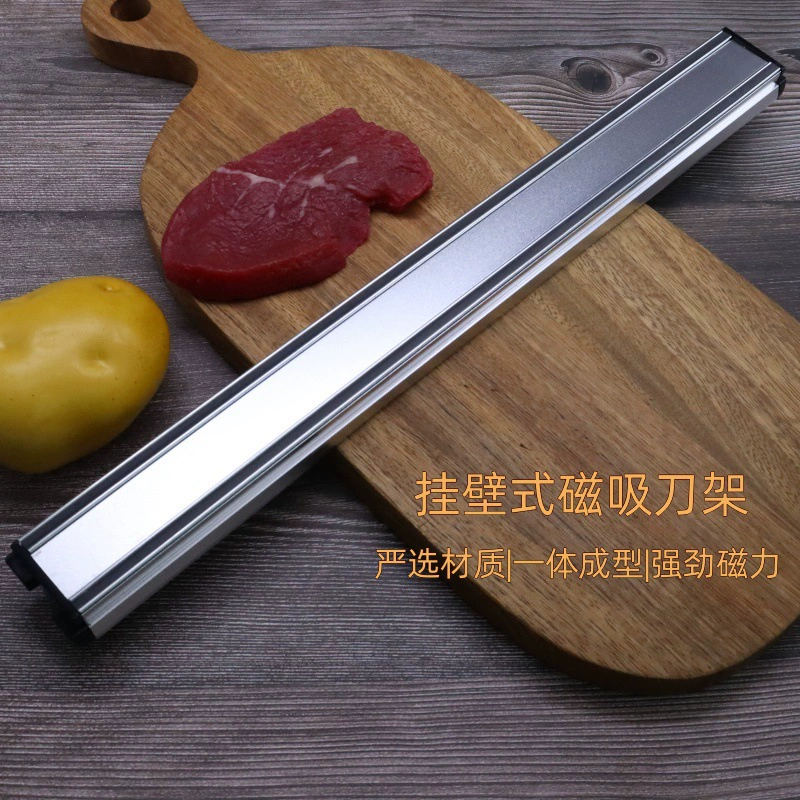 Стойка для кухонных принадлежностей магнитный держатель ножей нержавеющая сталь кухонная посуда магнитный держатель ножей пробитый настенный магнитный держатель ножей