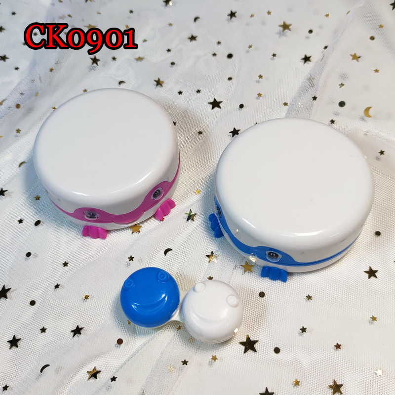 Frog contact lens cleaner Meitong lens case cartoon contact lens case cleaner battery