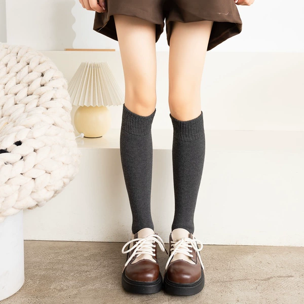 Deep gray-calf socks