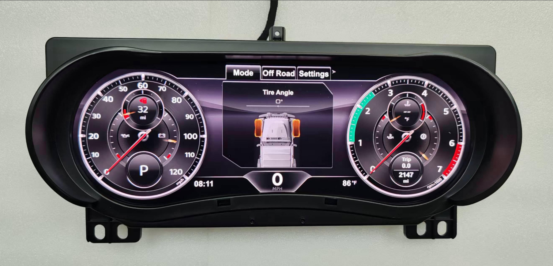 Suitable for Jeep Wrangler Jl2018-2023 Full Lcd Dashboard, Non-Destructive Direct Plug-In Multi-Function Lcd Instrument