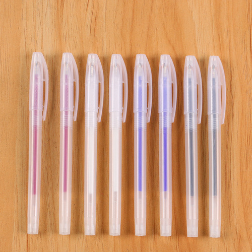 Factory direct sales neutral transparent pen barrel high temperature disappearing pen fabric leather thermal disappearing pen fabric marking disappearing pen