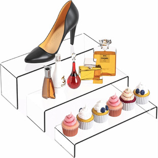 Cross-border Factory Transparent Acrylic Thickened U-shaped Elevated Rack Storage Rack Dessert Table Hand-held Perfume Storage Display