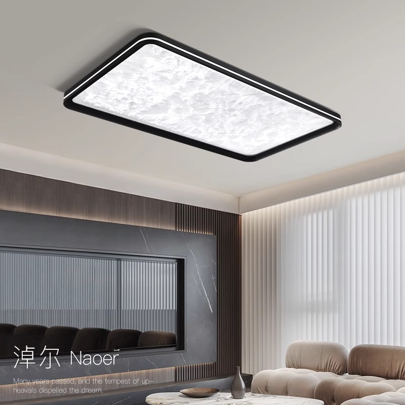 Luz de techo de la sala de estar moderna y simple lujosa creativa ultra delgada sin costuras 2025 nueva nube sensación avanzada de la luz principal del pasillo