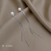 Fashionable earrings, advanced silver needle, silver 925 sample, high-quality style