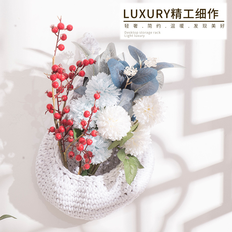 Cestas de almacenamiento de pared, cestas de almacenamiento de verduras tejidas a mano, cestas de almacenamiento de cocina, cestas de almacenamiento de cocina, cestas de almacenamiento de cabeza de cocina